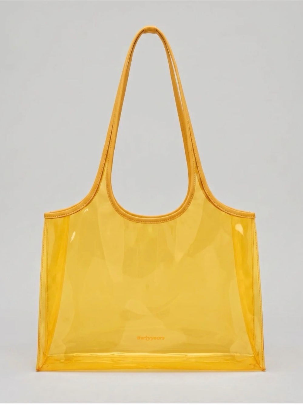 Honey transparent thirty years tote